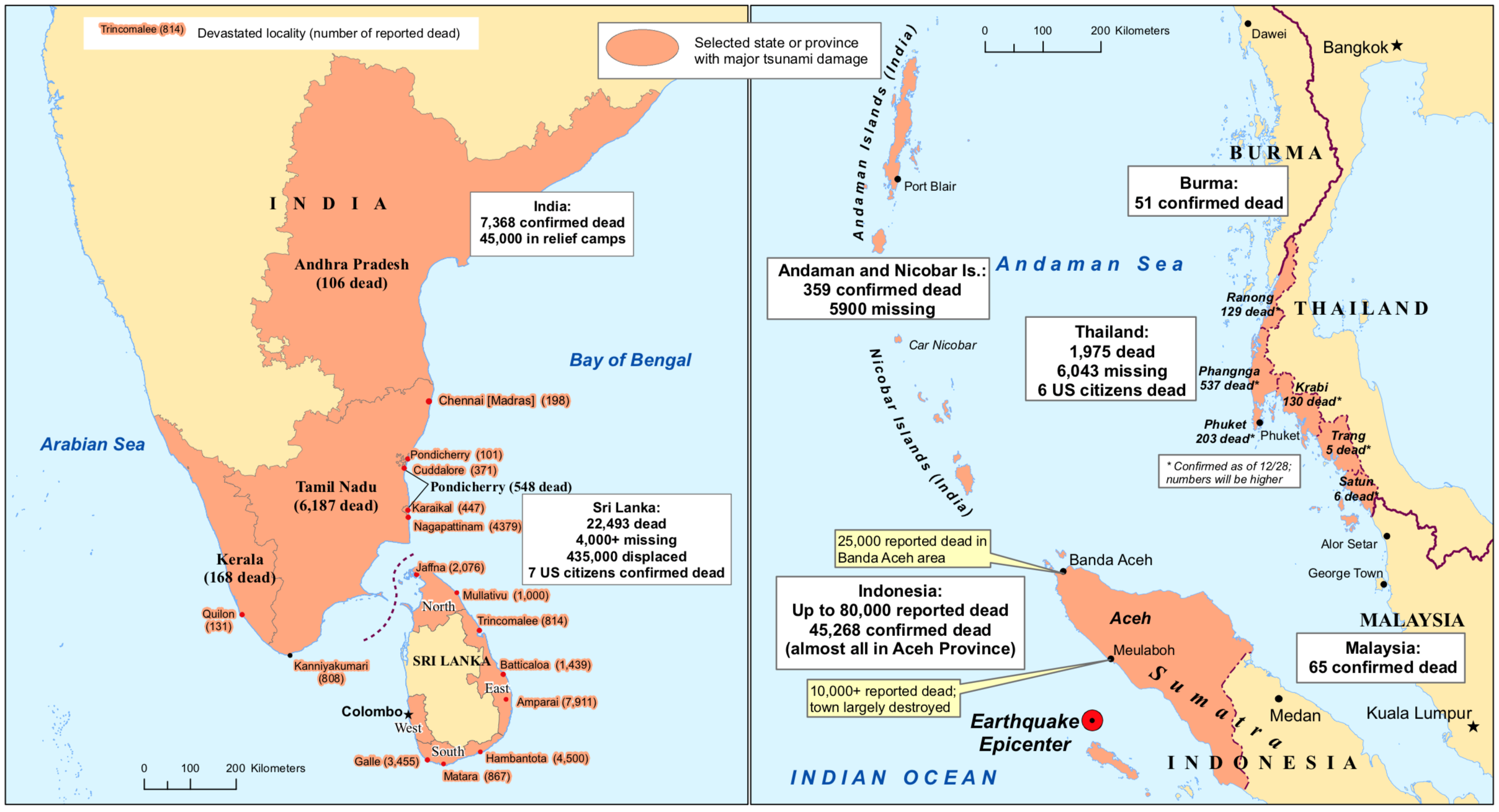 Tsunami 2004 Map